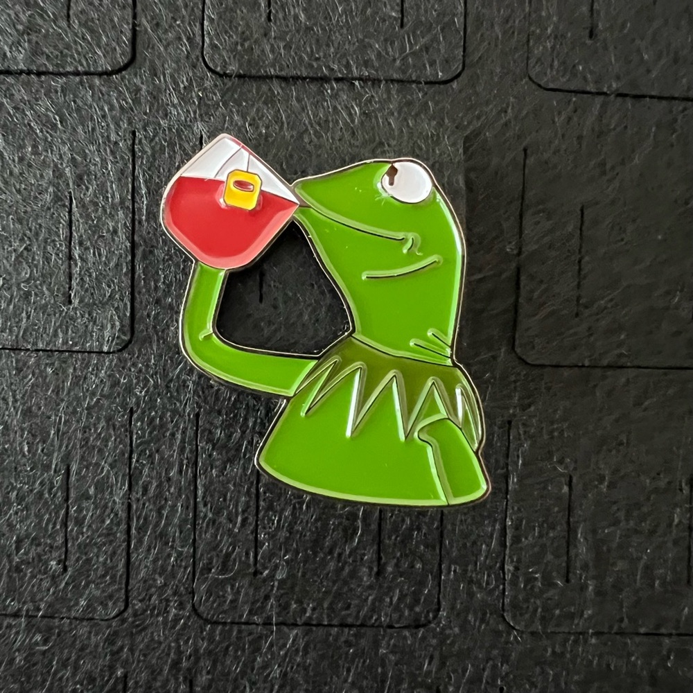 None of My Business Kermit Enamel Pin